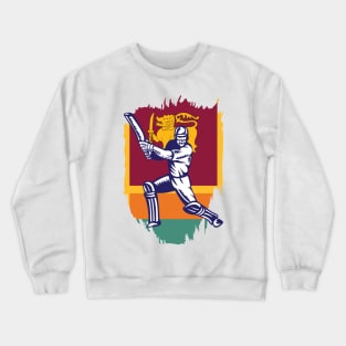 Sri Lanka Cricket Player Batsman Design Crewneck Sweatshirt